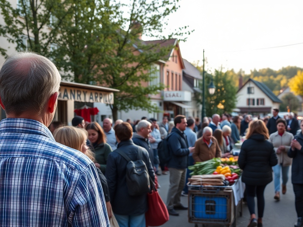 Ilustracja przedstawiająca zielone serce miasta Dęblin z rzekami Wisłą i Pilicą w tle.
