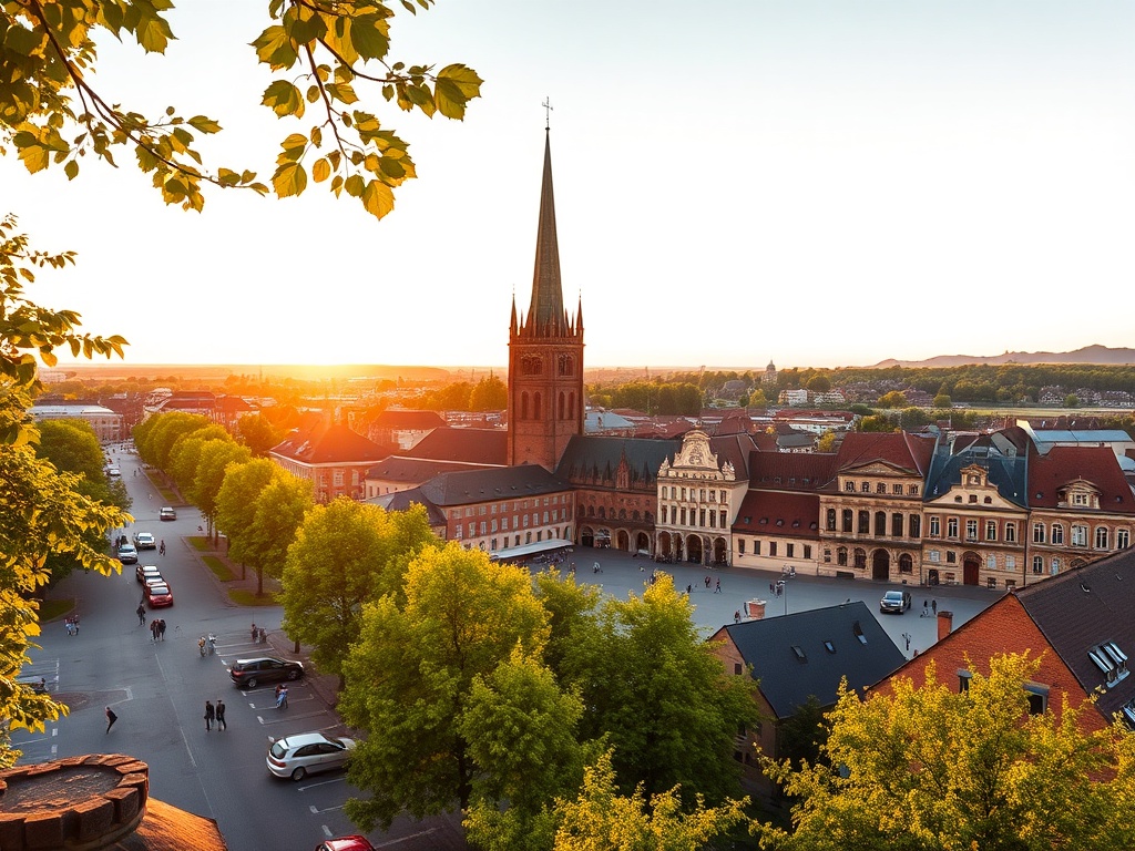Widok na rzekę Wisłę w Dęblinie podczas słonecznego dnia, idealny na majówkę.